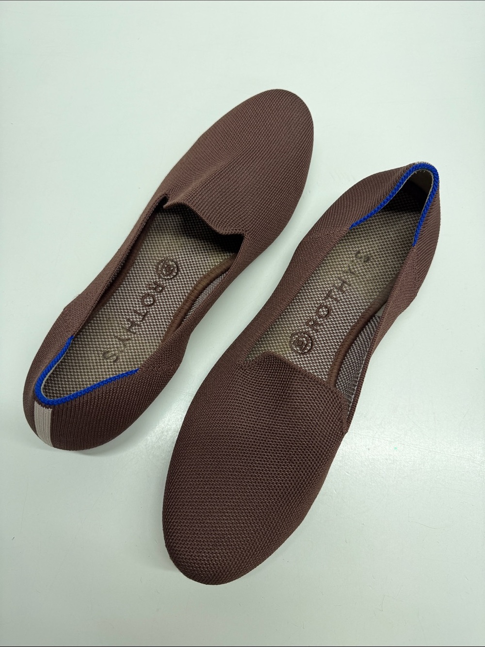 Rothys The Loafer Ballet Flats Slip On Washable Shoes Loafers Brown Size 10